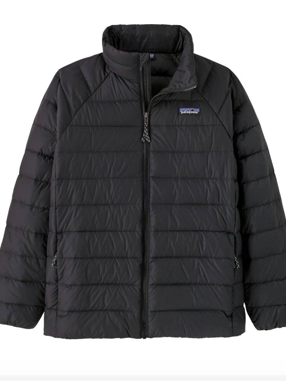 Patagonia Youth Down Sweater Small 7-8 Black Quilted Puffer Jacket NWT